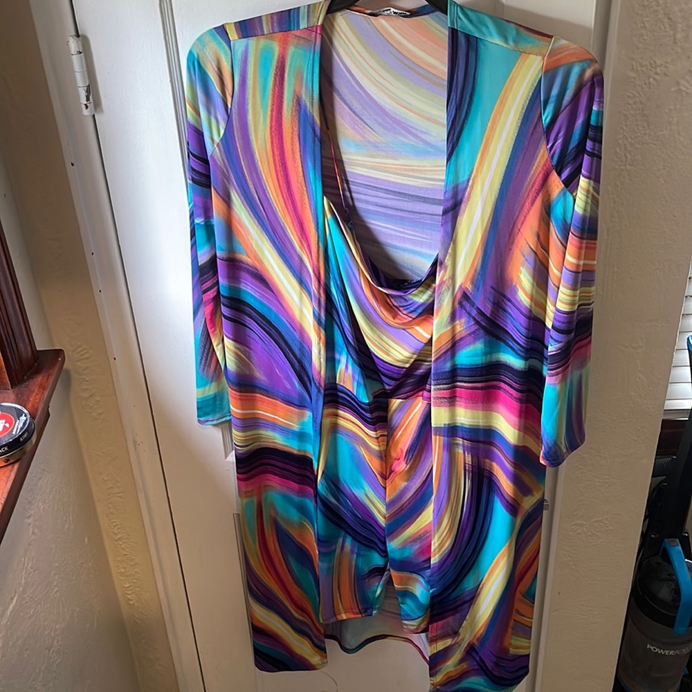 Dress short romper with over jacket